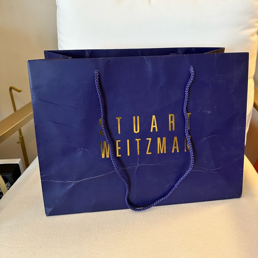 Stuart Weitzman Blue Shopping Bag